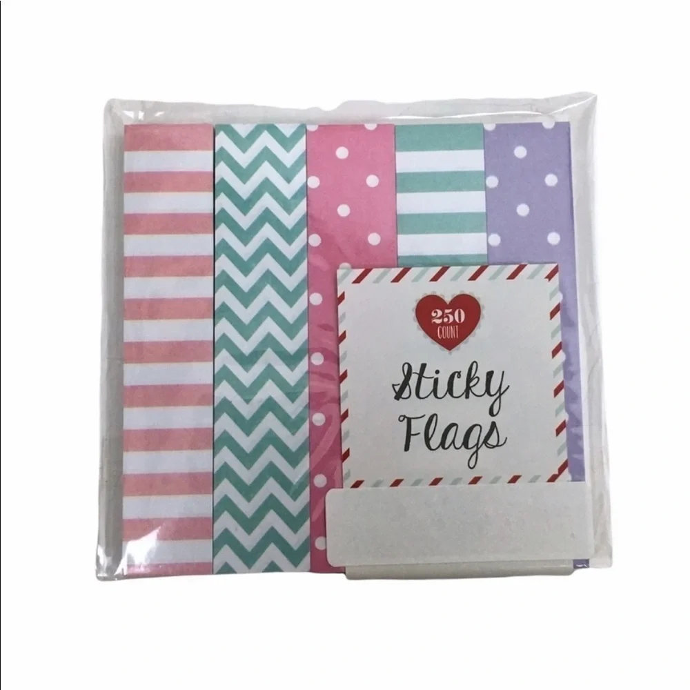 Valentine’s Easter Dots Stripes Planner Accessories Journaling Page Flags Set